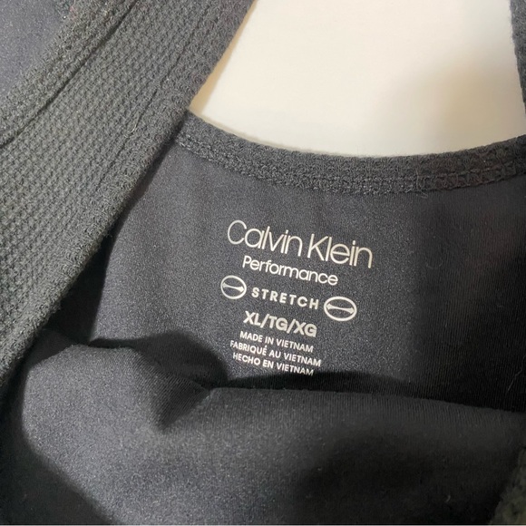 Calvin Klein Performance Women’s Stretch Black Sports Bra Size XL NWT - Picture 4 of 6